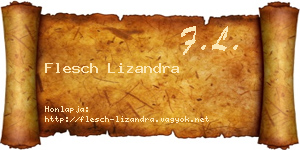 Flesch Lizandra névjegykártya